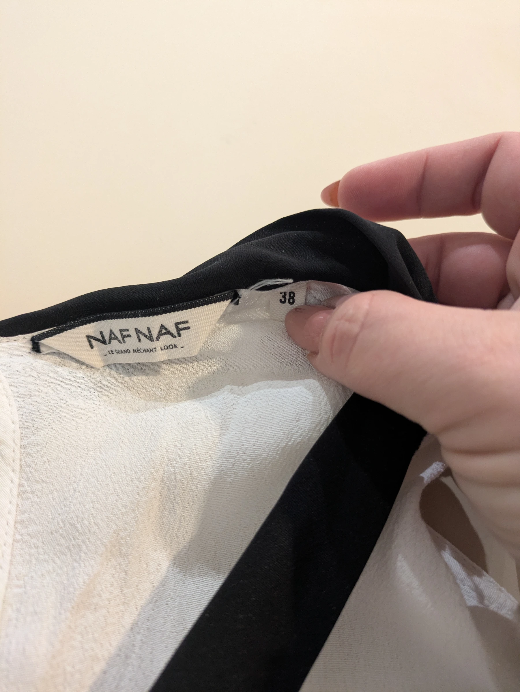 Combi-short Naf Naf - 38 - Noir/blanc – photo 2